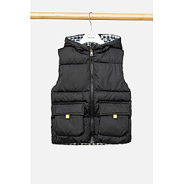 Жилет утепленный для мальчика No Brand 110 см Черный ЦБ-00222273 (SKT000914698)