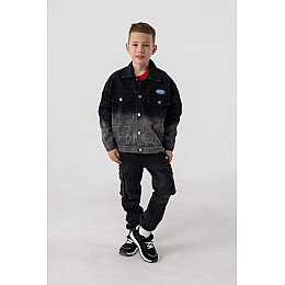 Куртка джинсовая для мальчика Brands 6805 146 см Черный (2000990306746)