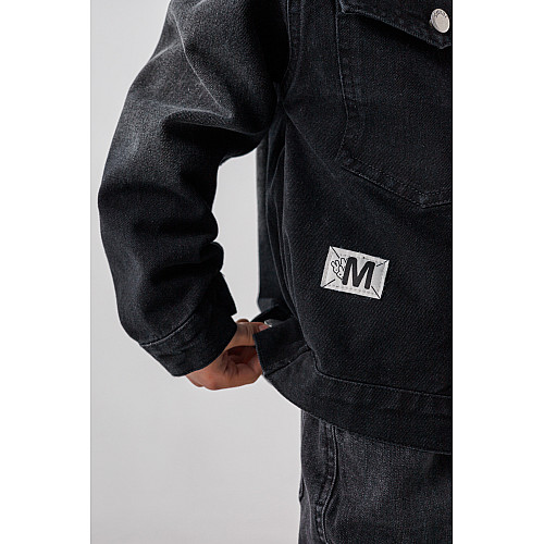 Куртка джинсовая для мальчика No Brand 6819 146 см Черный (2000990306791)