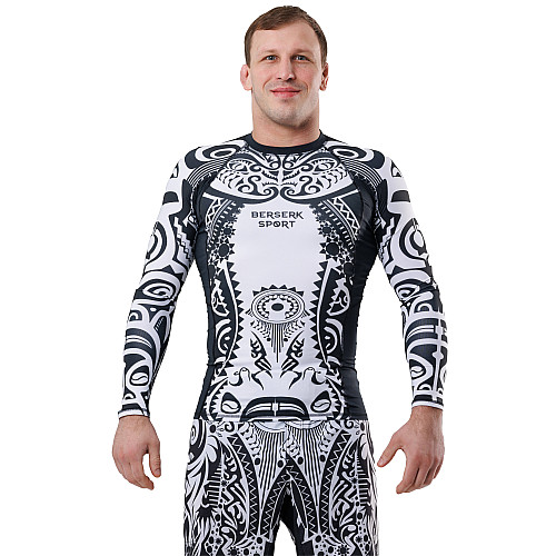 Рашгард Berserk Sport Polynesian Mask long sleeve L black (021947)