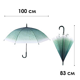 Женский зонт RST RST940 Капли дождя Зеленый (12330-74981)