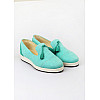 Мокасины женские Leony 37 Бирюзовый (SIV-2643-Turquoise)