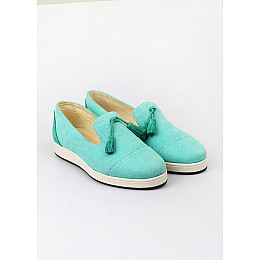Мокасины женские Leony 37 Бирюзовый (SIV-2643-Turquoise)