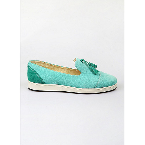 Мокасины женские Leony 37 Бирюзовый (SIV-2643-Turquoise)