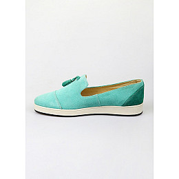 Мокасини жіночі Leony 37 Бірюзовий (SIV-2643-Turquoise)