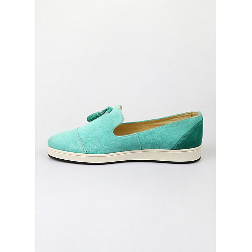 Мокасины женские Leony 37 Бирюзовый (SIV-2643-Turquoise)