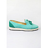 Мокасини жіночі Leony 39 Бірюзовий (SIV-2643-Turquoise)