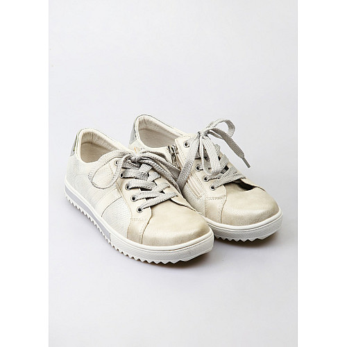 Кеды для девочки Qwest 33 Светло-серый (PK-91P-AH-1129-Light-gray)