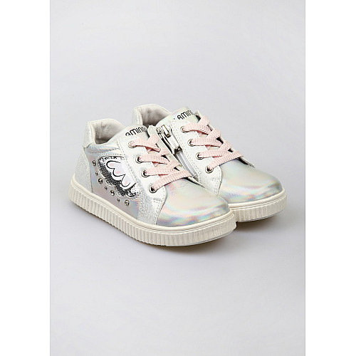 Кеды для девочки Flamingo 23 Серебряный (PK-91P-XY-1445-Silver)