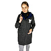 Пальто женское MTP S Темно-серый (OZK-MM673-Dark-grey)
