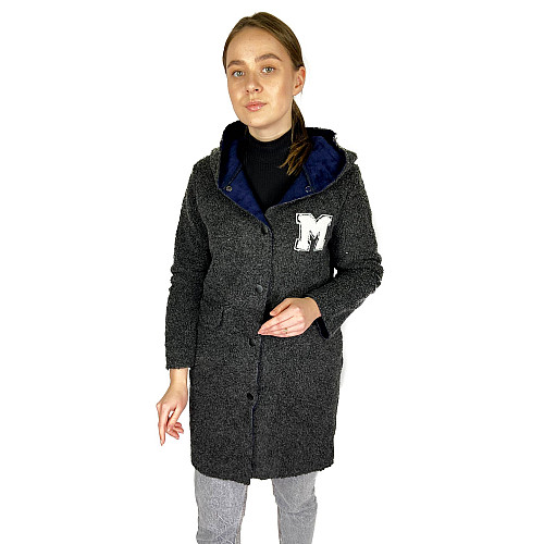 Пальто женское MTP S Темно-серый (OZK-MM673-Dark-grey)