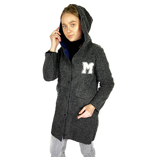Пальто женское MTP S Темно-серый (OZK-MM673-Dark-grey)