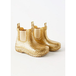 Резинові черевики для дівчинки Zara 23 Золотий (ZLK-6001-330-Gold)