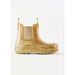 Резиновые ботинки для девочки Zara 23 Золотой (ZLK-6001-330-Gold)