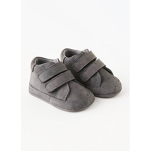 Пінетки для хлопчика Zara 0-3 міс Темно-сірий (ZLK-8877-230-Dark-grey)