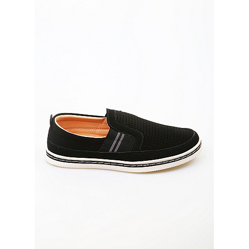 Мокасины для мальчика Qwest 34 Черно-белый (PK-202T-Z1-1944-Black-and-white)