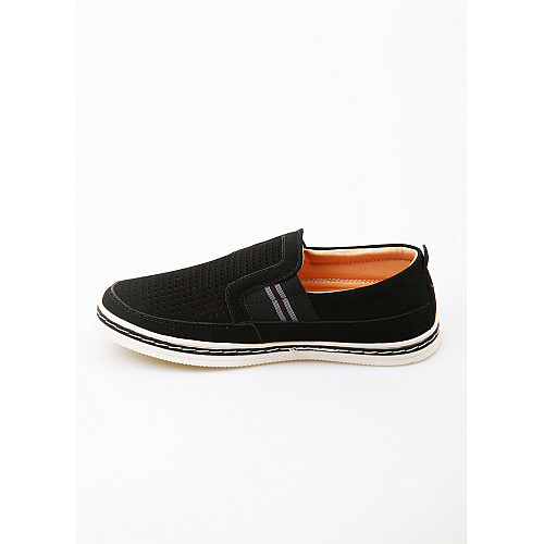 Мокасины для мальчика Qwest 34 Черно-белый (PK-202T-Z1-1944-Black-and-white)
