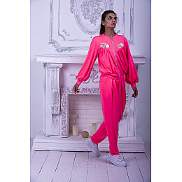 Бомбер Gold Style L Рожевий (Jane_395)