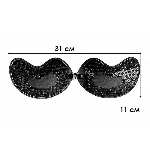 Бюстгальтер-невидимка Lesko Fly Bra G00D88 Чорний D