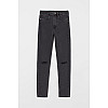 Джинсы для девочки H&M 1012809 140 см Черный (2030000294701)