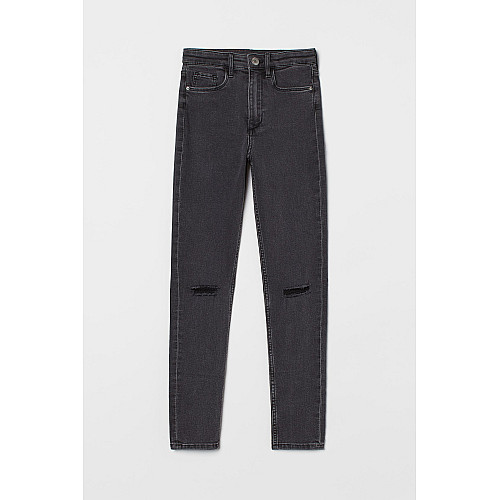 Джинсы для девочки H&M 1012809 140 см Черный (2030000294701)