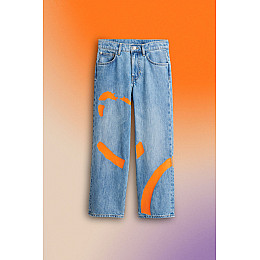 Джинсы для девочки H&M 1104693 152 см Светло-синий (2030000294336)