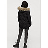 Парка женская H&M 65012283 34 Черный (2030000226856)