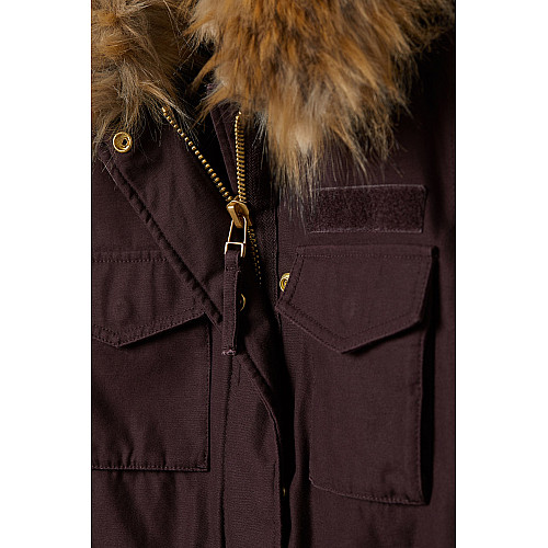 Парка жіноча H&M 6594538 36 Сливовий (2030000230006)