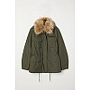 Парка женская H&M 6594538 34 Хаки (2030000243600)