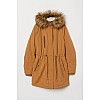 Парка жіноча H&M 6935088 XS Гірчична (2030000237593)