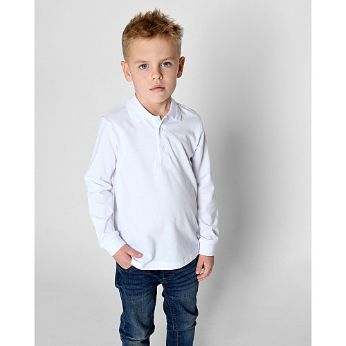 Рубашка поло для мальчика Carica Kids SV-11121-3 152 Белый (780819)