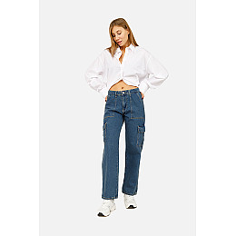 Женские Джинсы Yuki wide 40 Синий ЦБ-00257336