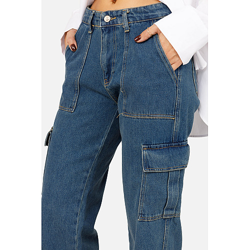 Женские Джинсы Yuki wide 40 Синий ЦБ-00257336