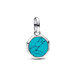 Серебряный шарм No Brand Ме Бирюза 793388C01