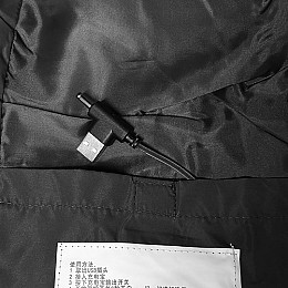 Жилетка з підігрівом Lesko 2208 4XL Чорно-Сіра