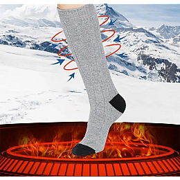 Носки с подогревом FMA ZBHSWZ04 без блока питания 38-44 серый