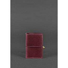 Жіночий шкіряний кард-кейс 7.0 бордовий Crazy Horse BlankNote