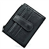Мужская кожаная визитница H.T.Leather Чёрная (168-11В)