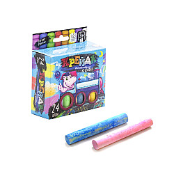 Мелки для малювання на асфальті Dankotoys 24 штуки (MEL-02-05U)