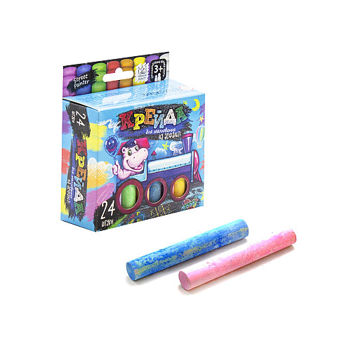 Мелки для рисования на асфальте Dankotoys 24 штуки (MEL-02-05U)