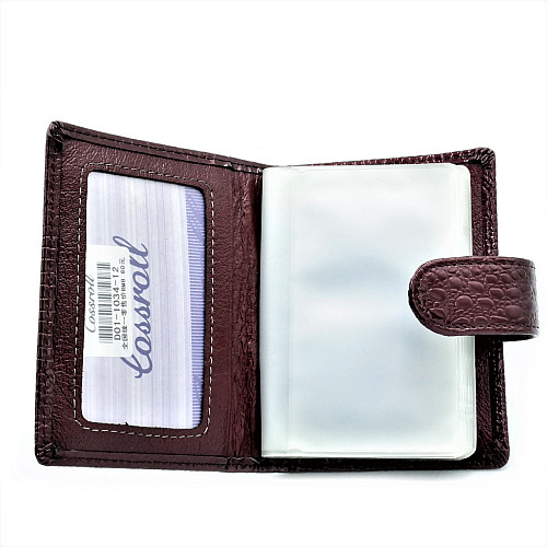 Візитниця Weatro Cossroll Бордовий (csrl-card-002)