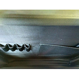 Папка портфель для документів шкіряна Дорожка Чорна (7113)