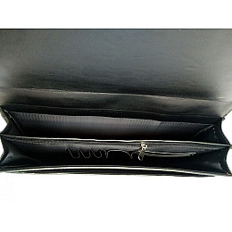 Портфель для документів малий Дорожка 27х35х7 см Black (7227)