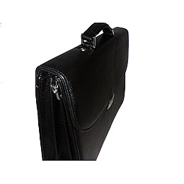 Портфель для документов малый из натуральной кожи Дорожка Черная (7226-1)