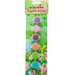 Акриловые краски Идейка Краски весны 6 шт (98102)