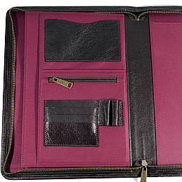 Кожана папка для ділових документів А4+ TARWA GC-1294-4lx Чорний