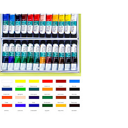 Професійний набір акрилових фарб Winsor & Newton (24 * 10 мл.)