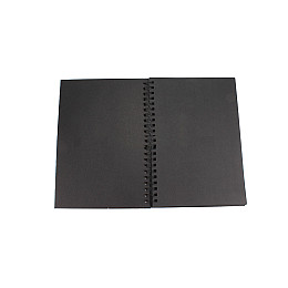 Альбом для эскизов и зарисовок на спирали Worison, черные листы, А4, 60 листов