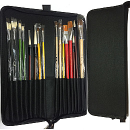 Пенал (футляр) для кистей з довгою ручкою 37*14*3 см.