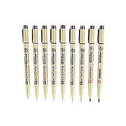 Капиллярные ручки Sakura Pigma Micron (0.5), 0,45 мм